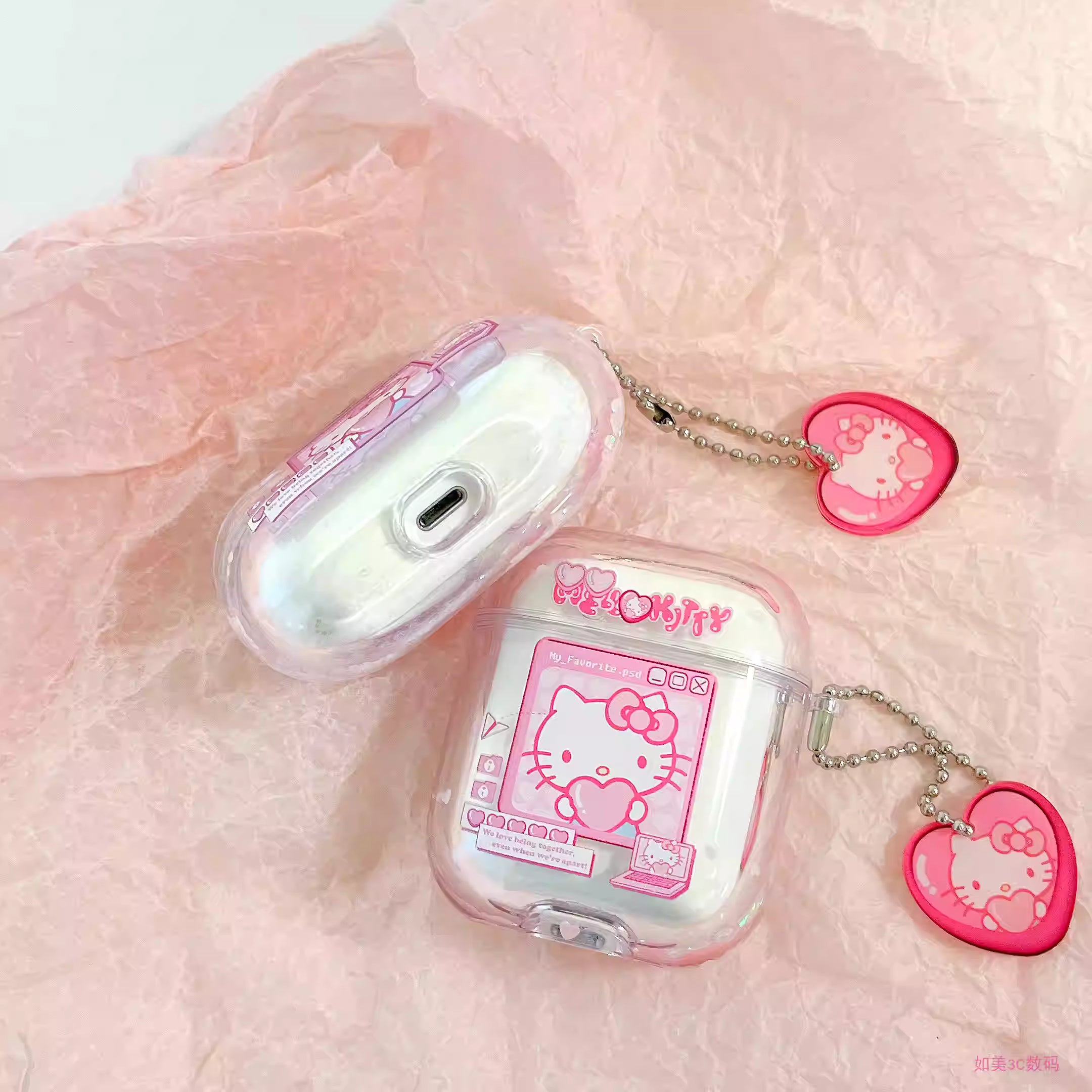 Hello Kitty Clear Airpods Case