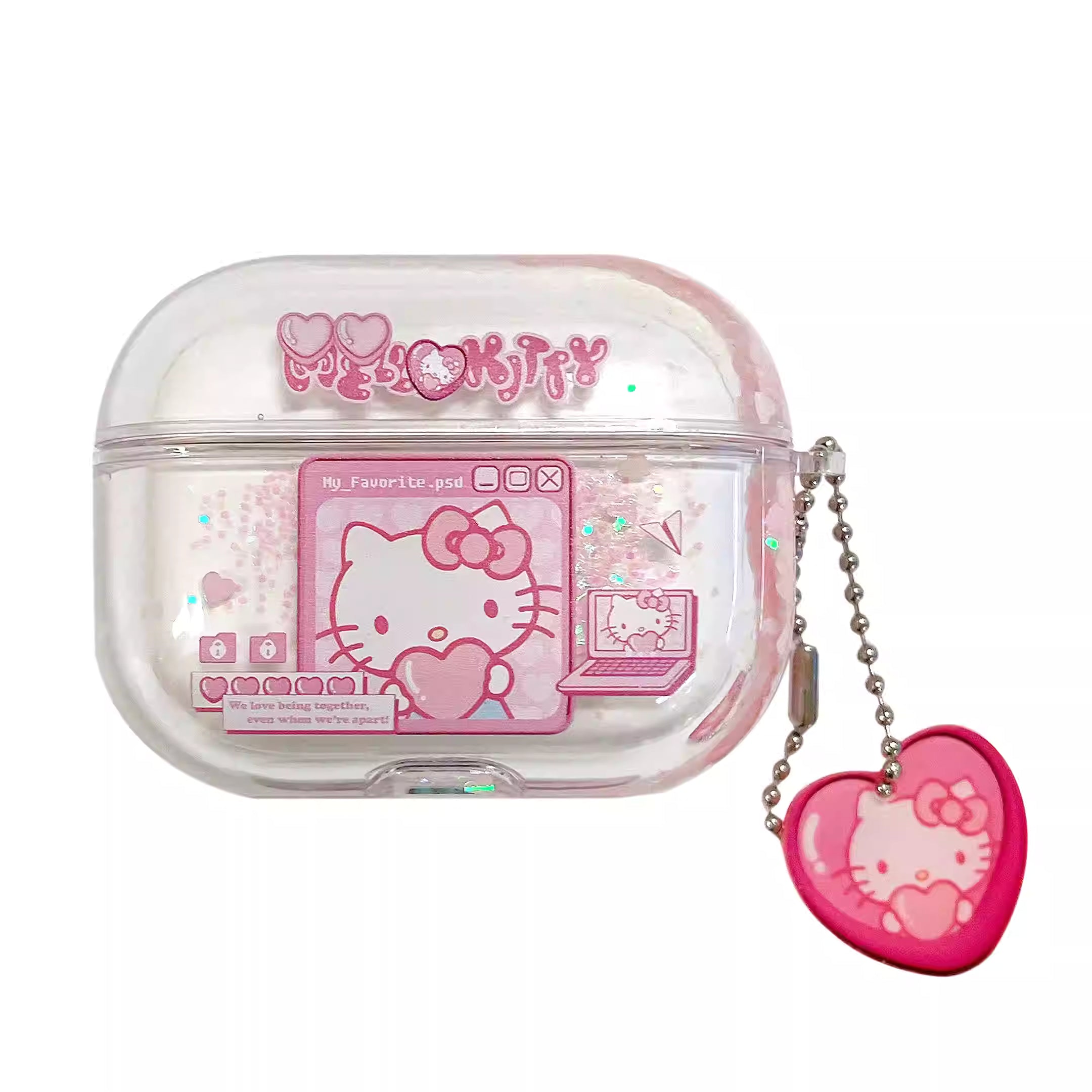 Hello Kitty Clear Airpods Case